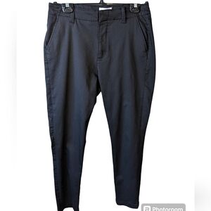 Du/er women's performance dress pants size 32x30 black career office business